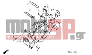 HONDA - CBR1100XX (ED) 2005 - Body Parts - REAR FENDER - 77206-329-000 - RUBBER B, SEAT SETTING