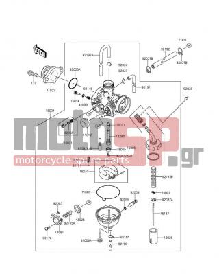 KAWASAKI - KLX®140 2012 - Engine/Transmission - Carburetor - 92037-1401 - CLAMP,JET NEEDLE
