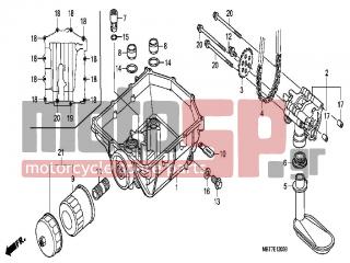 HONDA - XL1000VA (ED)-ABS Varadero 2009 - Κινητήρας/Κιβώτιο Ταχυτήτων - OIL PUMP - 15150-MBT-000 - STRAINER COMP., OIL