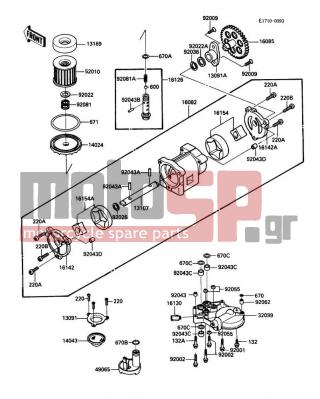 KAWASAKI - NINJA® ZX™-10 1989 - Κινητήρας/Κιβώτιο Ταχυτήτων - Oil Pump/Oil Filter - 32099-1083 - CASE,OIL FILTER
