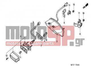 HONDA - FMX650 (ED) 2005 - Electrical - TAILLIGHT - 90301-MG8-000 - NUT, FLANGE, 5MM