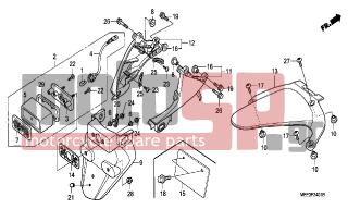 HONDA - CBR600RR (ED) 2006 - Body Parts - REAR FENDER (CBR600RR5/6) - 93913-14180- - SCREW, TAPPING, 4X10 (PO)