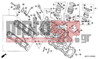 HONDA - CBR1100XX (ED) 2004 - Engine/Transmission - CYLINDER HEAD - 96220-40100- - ROLLER, 4X10