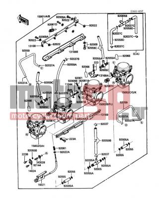 KAWASAKI - CONCOURS 1988 - Κινητήρας/Κιβώτιο Ταχυτήτων - Carburetor