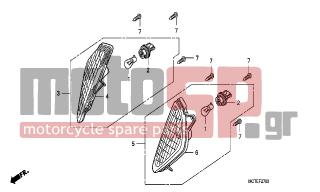 HONDA - FJS600A (ED) ABS Silver Wing 2007 - Electrical - WINKER - 93903-34380- - SCREW, TAPPING, 4X12