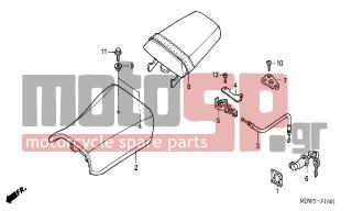 HONDA - CBR600FR (ED)  2001 - Body Parts - SEAT (2) - 96300-0602000 - BOLT, FLANGE, 6X20