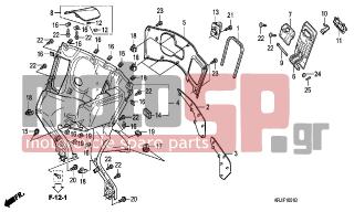 HONDA - FES150A (ED) ABS 2007 - Body Parts - INNER BOX (FES1257/ A7)(FES1507/A7) - 90650-SD9-003 - CLIP, WIRE HARNESS