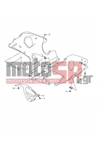 SUZUKI - GSX-R1000 (E2) 2001 - Body Parts - INSTALLATION PARTS (Model W/X) - 09139-05064-000 - SCREW, REAR COWL