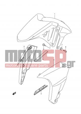 SUZUKI - GSX1300 BKing (E2)  2009 - Body Parts - FRONT FENDER (WITH ABS,MODEL K8/K9) - 09139-06146-000 - SCREW, REAR