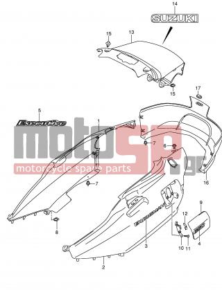 SUZUKI - AN650 (E2) Burgman 2004 - Body Parts - SIDE COVER (AN650AK4) - 09113-06001-000 - BOLT