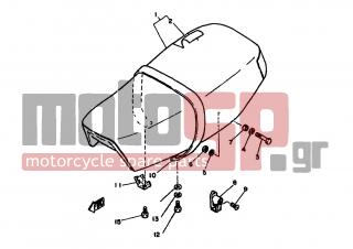 YAMAHA - XT250 (EUR) 1981 - Body Parts - SEAT - 3Y1-24731-00-00 - Cover,double Seat