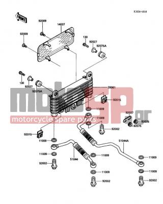 KAWASAKI - CONCOURS 1987 - Engine/Transmission - Oil Cooler - 92009-1261 - SCREW,TAPPING,6MM