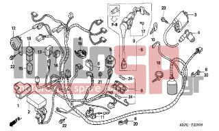 HONDA - SCV100 (ED) Lead 2003 - Electrical - WIRE HARNESS - 38501-KPL-901 - RELAY COMP., STARTER