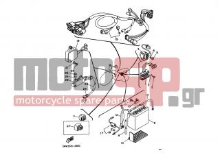YAMAHA - SR125 (EUR) 1992 - Electrical - ELECTRICAL 1 - 5H0-82116-00-00 - Wire, Minus Lead