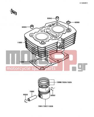 KAWASAKI - LTD 1987 - Κινητήρας/Κιβώτιο Ταχυτήτων - Cylinder/Piston(s)
