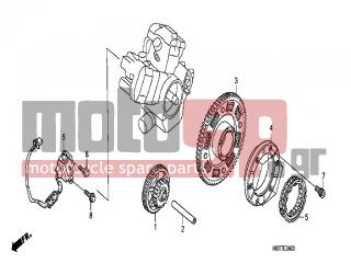 HONDA - XL1000VA (ED)-ABS Varadero 2009 - Electrical - GENERATOR / STARTING CLUTCH - 28105-MBB-000 - PIN, 10X73