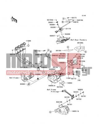KAWASAKI - NINJA® ZX™-10R 2012 -  - Muffler(s) - 11060-1203 - GASKET,EXHAUST PIPE