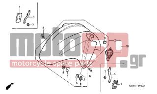 HONDA - CBR600F (ED) 2003 - Body Parts - FRONT FENDER - 90302-MB1-000 - NUT, SPECIAL, 6MM