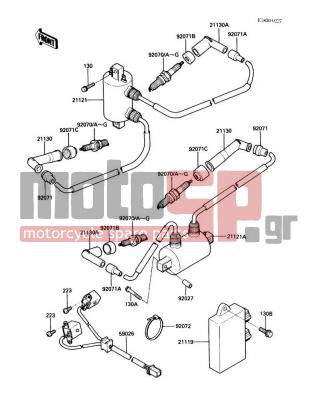 KAWASAKI - VULCAN 750 1987 -  - Ignition System - 21121-1125 - COIL-IGNITION,RR
