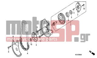 HONDA - FES150A (ED) ABS 2007 - Engine/Transmission - OIL PUMP - 15332-436-000 - ROTOR, OIL PUMP OUTER
