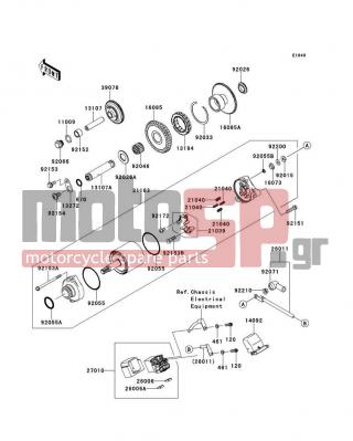 KAWASAKI - NINJA® ZX™-10R ABS 2012 -  - Starter Motor - 92154-0397 - BOLT,SOCKET,8X16