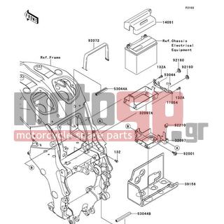 KAWASAKI - NINJA® ZX™-14R 2012 -  - Battery Case - 92210-0277 - NUT,6MM