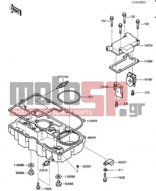 KAWASAKI - ELIMINATOR 1986 - Engine/Transmission - BREATHER COVER/OIL PAN - 92037-1539 - CLAMP,WIRING HARNESS