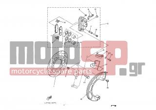 YAMAHA - IT200 (EUR) 1986 - Brakes - FRONT BRAKE CALIPER - 56A-25919-00-00 - Support, Pad