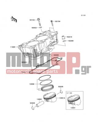 KAWASAKI - VERSYS® 2012 - Κινητήρας/Κιβώτιο Ταχυτήτων - Cylinder/Piston(s)