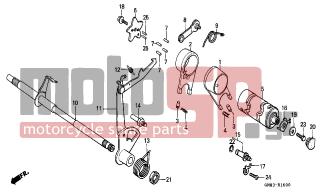 HONDA - C90 (GR) 1993 - Engine/Transmission - GEARSHIFT FORK/ GEARSHIFT DRUM - 35750-001-020 - CONTACT ASSY., NEUTRAL SWITCH