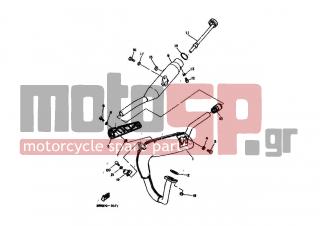 YAMAHA - DT80MX (EUR) 1983 - Exhaust - EXHAUST - 36N-14610-00-00 - Exhaust Pipe Assy 1