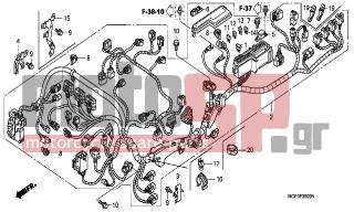 HONDA - VFR1200FB (ED) 2011 - Electrical - WIRE HARNESS - 32127-MGE-640 - STAY, R. COUPLER
