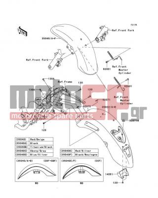 KAWASAKI - VULCAN® 1700 NOMAD™ 2012 - Body Parts - Fenders - 92075-1067 - DAMPER