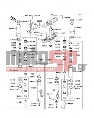 KAWASAKI - VULCAN® 1700 NOMAD™ 2012 -  - Front Fork - 44065-0025 - BUSHING-FRONT FORK,INNER TUBE