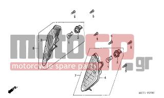 HONDA - FJS600A (ED) ABS Silver Wing 2003 - Electrical - WINKER - 93903-34380- - SCREW, TAPPING, 4X12