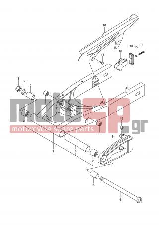 SUZUKI - GSF650SA (E2) 2008 - Frame - REAR SWINGING ARM (MODEL K8) - 09106-08119-000 - BOLT