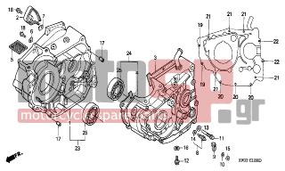 HONDA - NX250 (ED) 1988 - Κινητήρας/Κιβώτιο Ταχυτήτων - CRANKCASE - 95701-0603507 - BOLT, FLANGE, 6X35