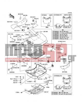 KAWASAKI - VULCAN® 1700 VOYAGER® 2012 - Body Parts - Saddlebags(Trunk) - 11055-1907 - BRACKET