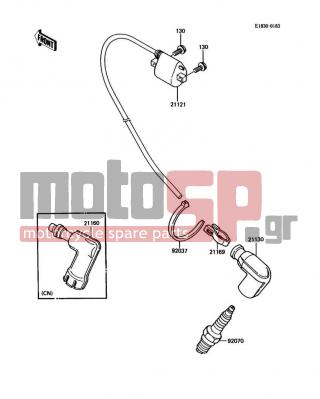 KAWASAKI - KDX80 1984 -  - Ignition System - 21121-1057 - COIL-IGNITION
