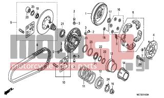 HONDA - FJS400D (ED) Silver Wing 2006 - Engine/Transmission - DRIVEN FACE - 23233-MCT-000 - SPRING, DRIVEN FACE