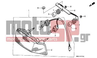 HONDA - CBR600F (ED) 1989 - Electrical - TAILLIGHT - 34906-447-711 - BULB, TAILLIGHT (12V 21/5W) (STANLEY)