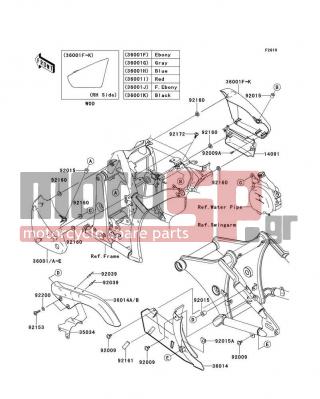 KAWASAKI - VULCAN® 900 CLASSIC 2012 - Body Parts - Side Covers/Chain Cover