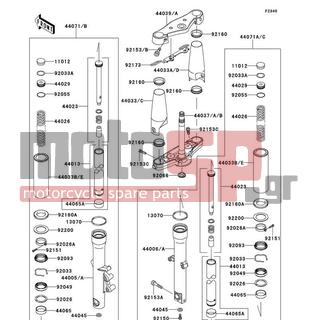 KAWASAKI - VULCAN® 900 CLASSIC 2012 -  - Front Fork - 92033-1223 - RING-SNAP,SPRING SEAT