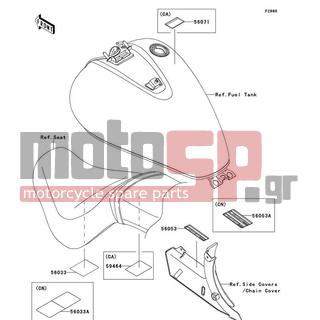 KAWASAKI - VULCAN® 900 CLASSIC 2012 - Body Parts - Labels - 56053-0513 - LABEL-SPECIFICATION,TIRE&LOAD