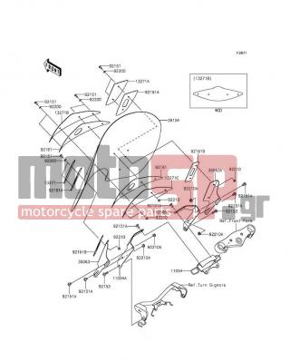 KAWASAKI - VULCAN® 900 CLASSIC LT 2012 - Body Parts - Cowling - 92210-0322 - NUT,CAP,6MM