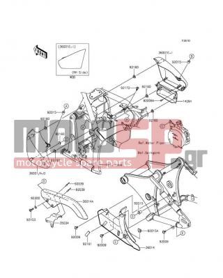 KAWASAKI - VULCAN® 900 CLASSIC LT 2012 - Body Parts - Side Covers/Chain Cover - 92009-1662 - SCREW,6X14