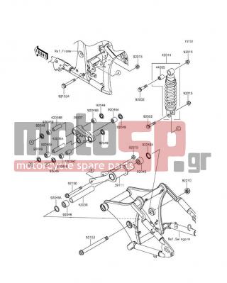 KAWASAKI - VULCAN® 900 CLASSIC LT 2012 -  - Suspension/Shock Absorber - 92153-1403 - BOLT,FLANGED,12X90