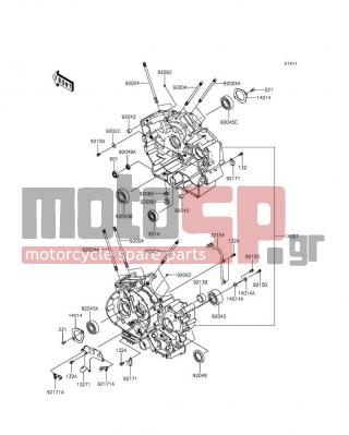 KAWASAKI - VULCAN® 900 CUSTOM 2012 - Κινητήρας/Κιβώτιο Ταχυτήτων - Crankcase