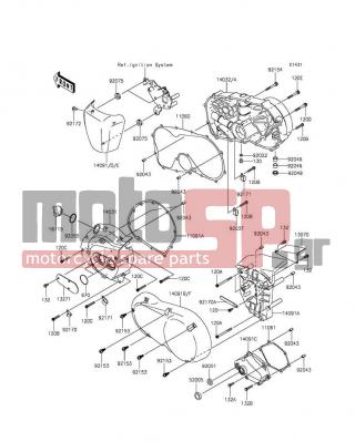 KAWASAKI - VULCAN® 900 CUSTOM 2012 - Κινητήρας/Κιβώτιο Ταχυτήτων - Engine Cover(s) - 92154-0270 - BOLT,SOCKET,6X50