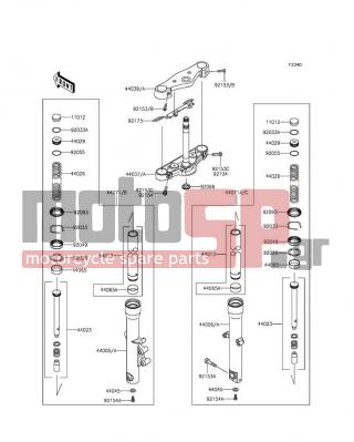 KAWASAKI - VULCAN® 900 CUSTOM 2012 -  - Front Fork - 44013-0257 - PIPE-FORK INNER